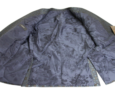 Gucci Men's Blue Floral Rose Window Jacquard Dandy Jacket In Blue