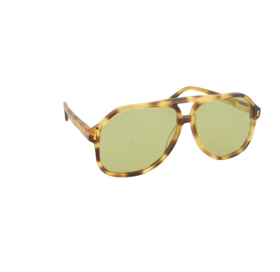 Shop Gucci Men's Brown Acetate Sunglasses