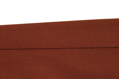 Shop Gucci Men's Dark Brown Orange Polyester Wool Elastane 70s Formal Pant