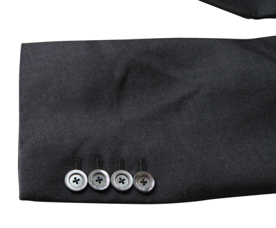 Gucci Men's Formal 1 Button Charcoal Wool / Mohair Evening Jacket In Charcoal