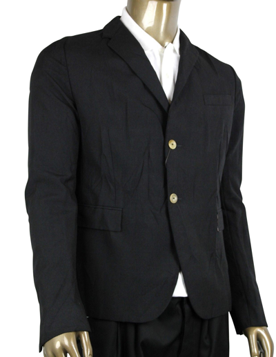 Gucci Men's Formal 2 Buttons 1 Vent Black Wool / Mohair Jacket In Black