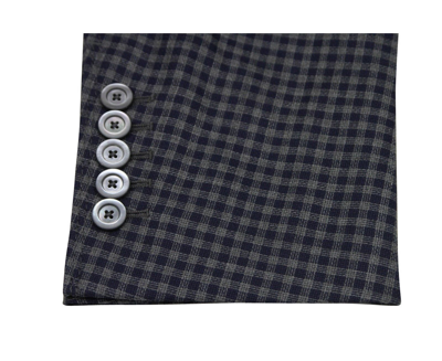 Shop Gucci Men's Formal Midnight Blue / Grey Wool Jacket 2 Buttons