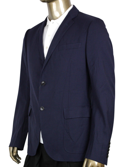 Gucci Men's Formal 2 Buttons Blue Poly / Wool / Elastane Jacket In Blue
