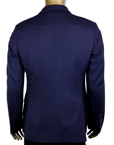 Gucci Men's Formal 2 Buttons Blue Poly / Wool / Elastane Jacket In Blue