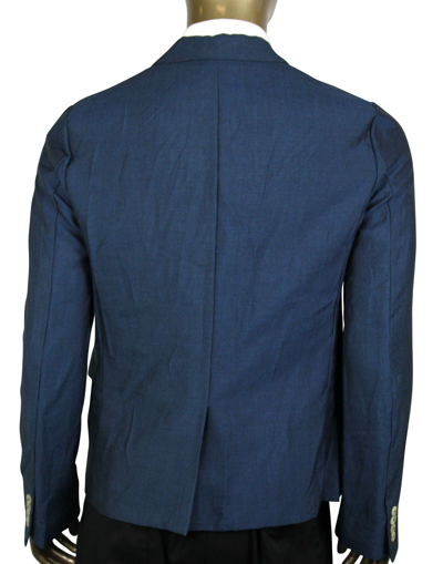 Shop Gucci Men's Formal Blue Saphire Wool / Mohair 2 Buttons Jacket