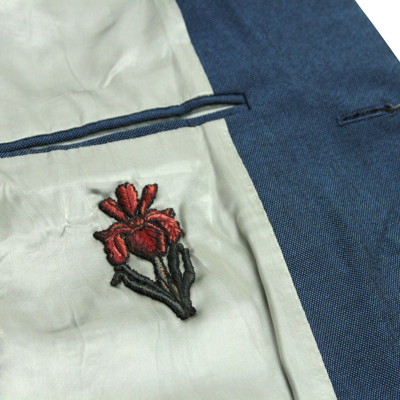 Gucci Men's Formal Blue Saphire Wool / Mohair 2 Buttons Jacket In Blue Saphire