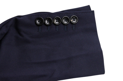 Gucci Men's Formal 2 Buttons Blue Poly / Wool / Elastane Jacket In Blue