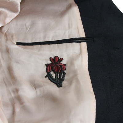 Gucci Men's Formal 2 Buttons 1 Vent Black Wool / Mohair Jacket In Black