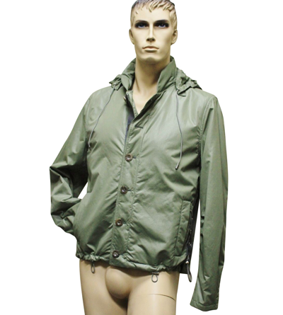 Shop Gucci Men's Green Jacket With Padding