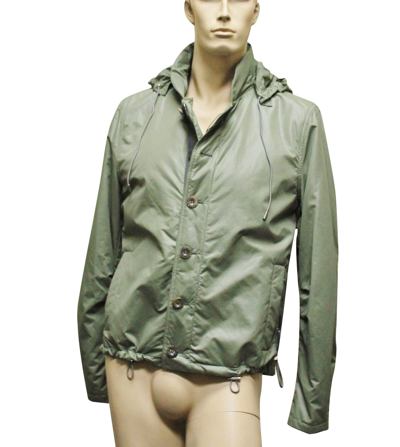 Shop Gucci Men's Green Jacket With Padding