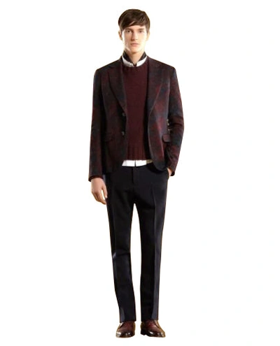 Gucci Men's Multi-color Runway Sketch-printed Flannel Dandy Jacket In Multi-color