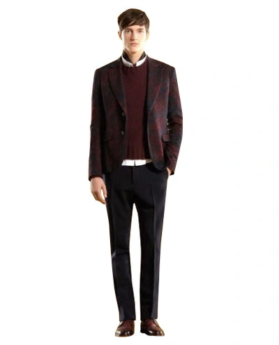 Gucci Men's Multi-color Runway Sketch-printed Flannel Dandy Jacket In Multi-color