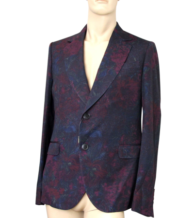 Gucci Men's Multi-color Runway Sketch-printed Flannel Dandy Jacket In Multi-color
