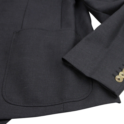 Shop Gucci Men's Panama Dark Grey Wool / Mohair Formal Jacket In Dark Gray
