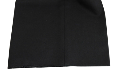 Shop Gucci Men's Skinny Black Wool 60 Evening Dress Pant