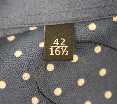 Gucci Men's Skinny Stripes Dots Blue Cotton Short Sleeve Shirt In Blue