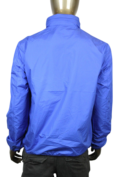 Gucci Men's Techno Polyester Windbreaker Jacket In Blue