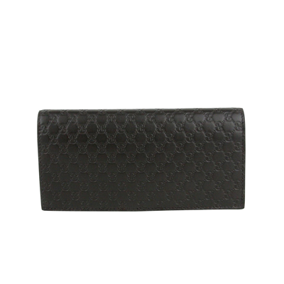 Shop Gucci Microssima Brown Leather Wallet With Id Window 449245 2044