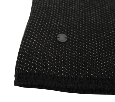 Gucci Unisex Black / Beige Wool Cashmere Cotton Knit Beanie Hat With Logo 352350 1079 In Black / Beige