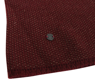 Shop Gucci Unisex Burgundy Wool Cashmere Cotton Knit Beanie Hat With Logo 352350 6079