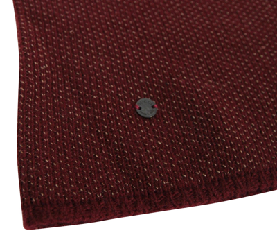 Gucci Unisex Burgundy Wool Cashmere Cotton Knit Beanie Hat With Logo 352350 6079 In Burgundy