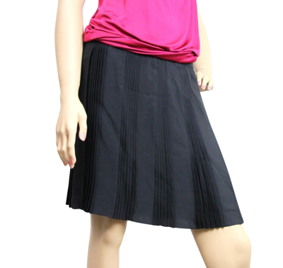 Gucci Womens Black Silk Elastane Runway Pleated Skirt 287807 In Black