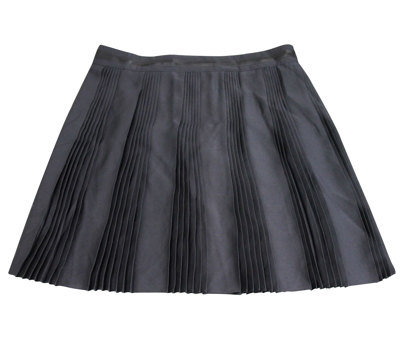 Shop Gucci Women's Black Silk Elastane Runway Pleated Skirt
