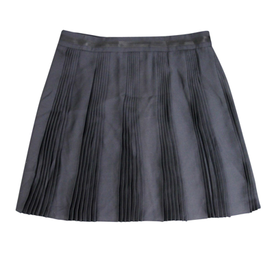 Shop Gucci Women's Black Silk Elastane Runway Pleated Skirt