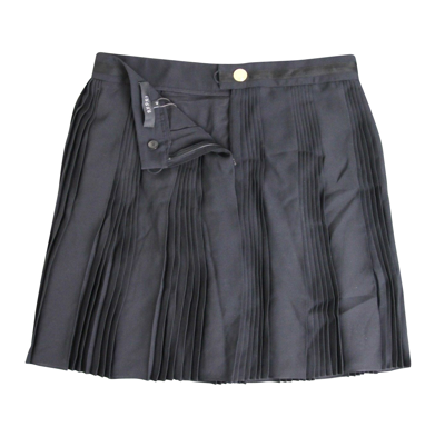 Gucci Womens Black Silk Elastane Runway Pleated Skirt 287807 In Black