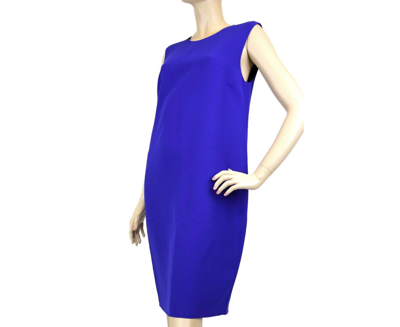 Shop Gucci Women's Blue Silk Sleeveless Dress