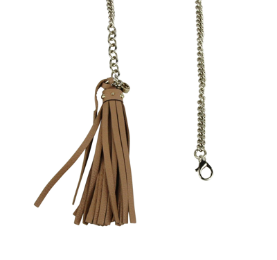 Shop Gucci Women's Chain Tassel Gold / Beige Leather Belt 388992 8062
