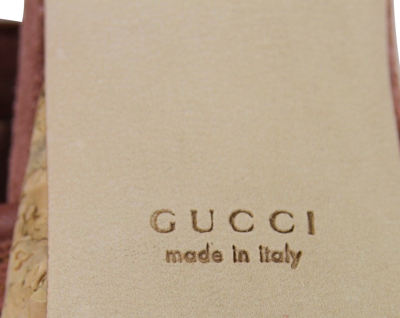 Shop Gucci Women's Brick Red Danielle Suede Platform Sandal
