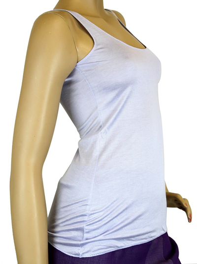 Gucci Womens Lilac Rayon Logo Tank Top 259408 In Lilac
