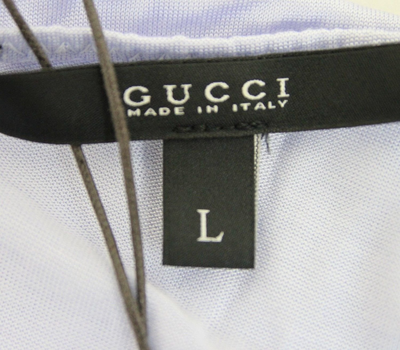Shop Gucci Women's Lilac Rayon Logo Tank Top