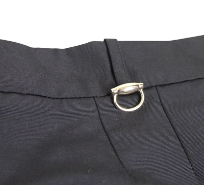 Gucci Women's Pencil Black Polyester Cotton Skirt With Horsebit Detail (42) In Black