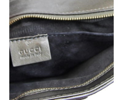 Gucci Women's Python Soft Stirrup Clutch Bag 304719 In Plum