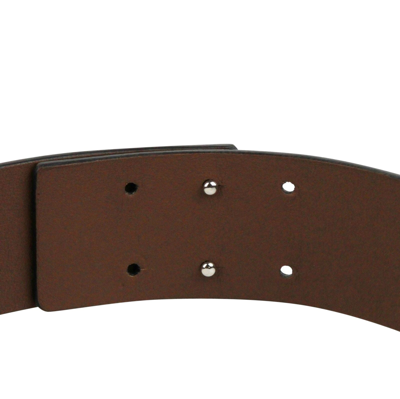 Shop Gucci Women's Silver Horsebit Nut Brown Leather Horsebit Waist Belt 363024 2548