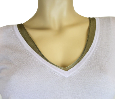 Gucci Womens Short Sleeve Lilac Cashmere Two-piece Sweater 259923 5363 In Lilac