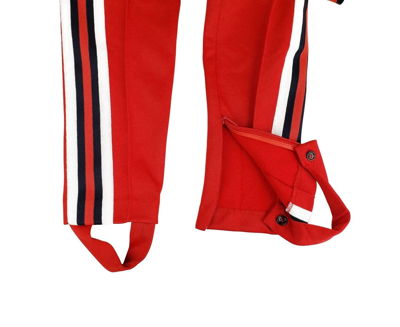 Shop Gucci Women's Sylvie Red Legging Stirrup With Brb Web Stripe Pant (small)