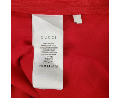 Gucci Women's Sylvie Red Legging Stirrup With Brb Web Stripe Pant (small) In Red