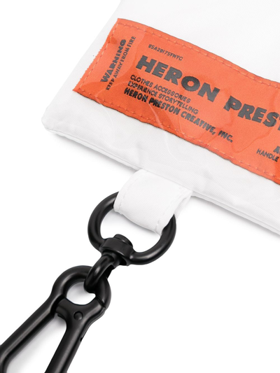 Heron Preston Men's White Pvc Document Holder