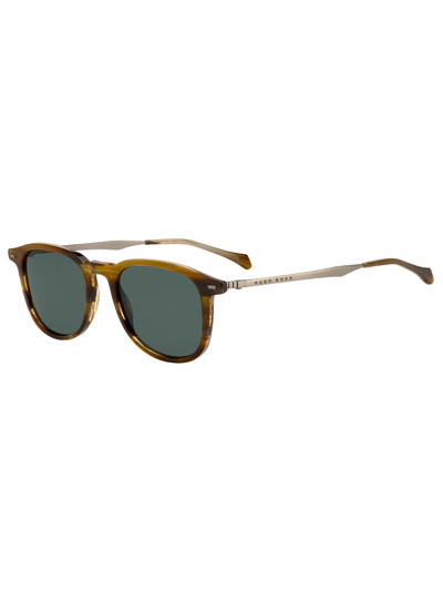 Shop Hugo Boss Women's Brown Metal Sunglasses