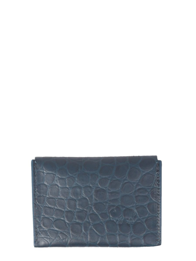 Shop Il Bisonte Women's Blue Other Materials Wallet