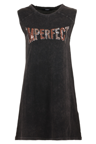 Shop Imperfect Black Cotton Women's Dress