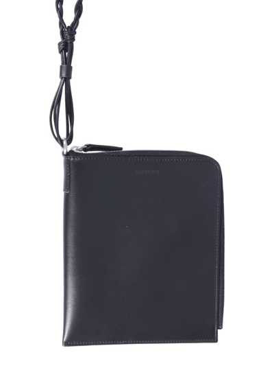 Shop Jil Sander Men's Black Other Materials Wallet