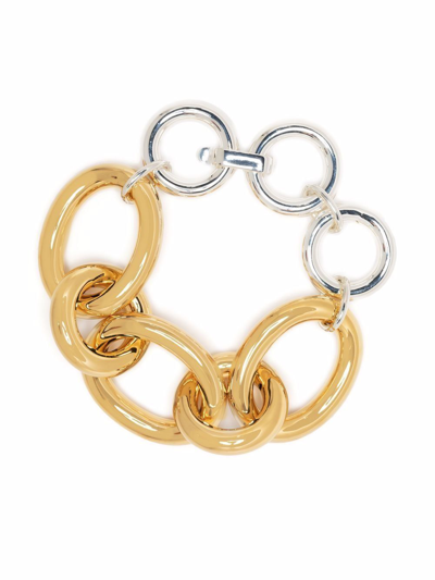 Shop Jil Sander Women's Gold Metal Bracelet