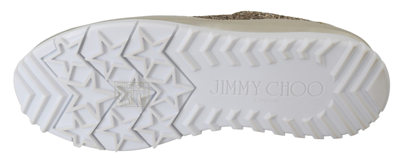 Shop Jimmy Choo Monza Antique Gold Leather Women's Sneakers