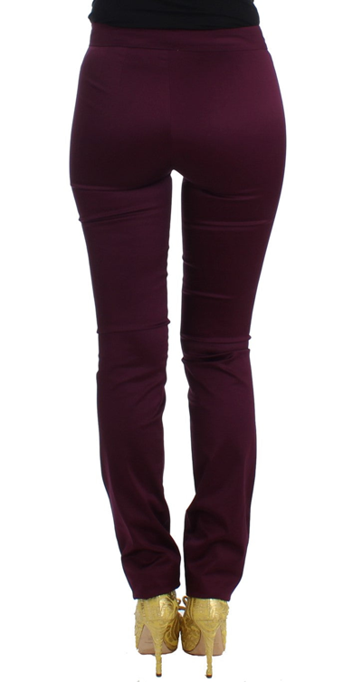 Shop John Galliano Purple Slim Fit Women's Pants