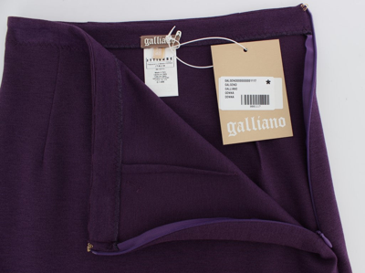 Shop John Galliano Purple Stretch Pencil Women's Skirt