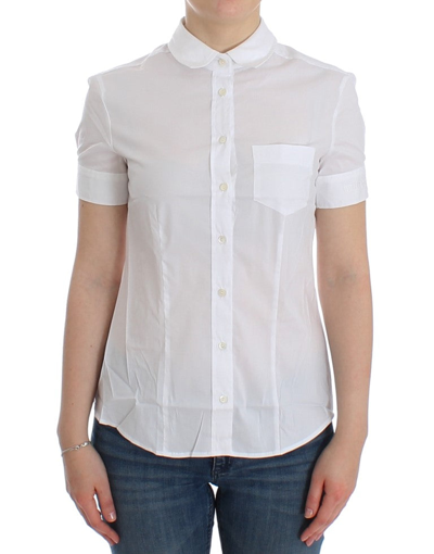 Shop John Galliano White Cotton Shirt Women's Top